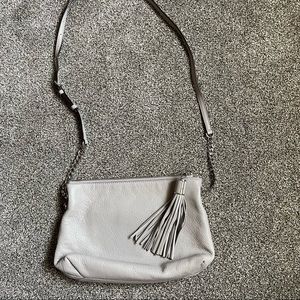 Michael Kors Grey Leather Crossbody - image 1